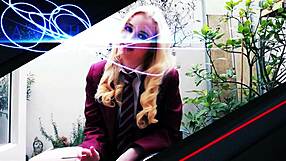 gorgeous british 18+ teen fingers to wild orgasm