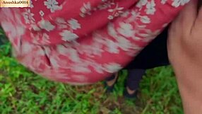 indian bhabhi screams from tight pussy creampie pounding outdoors