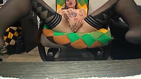 Stockings On Tight Pussy Caressed While Thinking of Your Monster Cock Bunny!