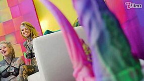 Tattooed Alt-Girls Punk Goth Hippie Lesbians Spit Tongue Dildo Play