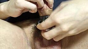 korslaveman fucks pee hole deep with toys solo