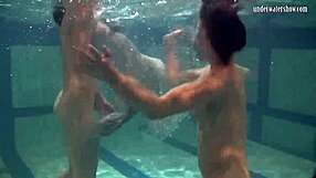 ivetta katka barbara dive into hot underwater pussy play