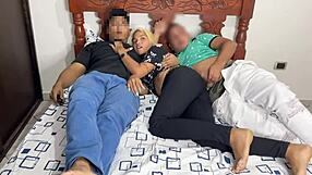 movie night friend but i steal and fuck his gorgeous girlfriend right there