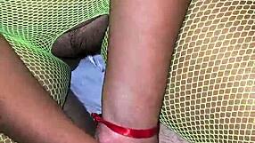 Hubby rips clothes off latina milf for doggystyle creampie on period