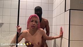 hey next door college latina cutie michikomalandro sucks bbc then anal fucked shower close up skinny tattoo