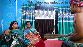 Two Desi Mallu Bhabhis Ride Servant Cock in Hardcore Threesome