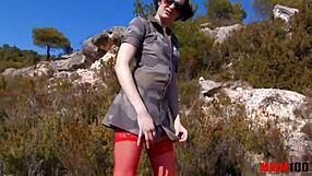 Officer rams cock deep in private's tight ass outdoors now!