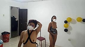 wanna see hot latina stepsis flash her natural tits to seduce you?