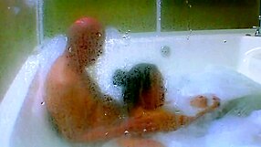 Cum Jacuzzi Close-Up! Agarabas and Olpr Gape Pussy Feet Massage!