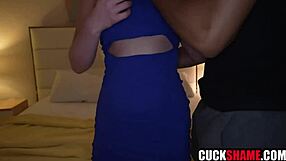 Cuck Husband Watches Blonde Wife Dixie Lynn Pounded by Big Black Cock