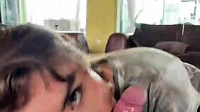 hot canadian blonde eden ivy gags deep on monster cock pov sloppy... ugh