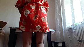 Girlfriend Shops While Mom Fucks Me Loud with Strapon and Spanking