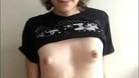 doesn't this cute tranny's solo cumshot make you throb?