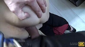 Redhead Milf With Big Natural Tits Fucked Doggystyle For Cash After Interview