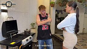 he swore he was just two minutes away but bends her over for family dinner doggystyle instead