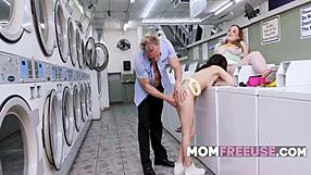 i walked into the laundromat and found this hot milf with big ass tits ready anytime