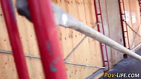 rod loving teen brunette sucks big cock then takes doggystyle cumshot