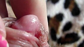 watch this huge clit throb through intense orgasm closeup
