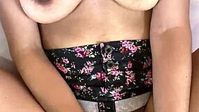 Petite Latina's tight tits shake with orgasms from hardcore creampie after school