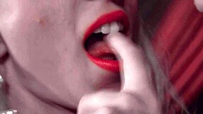 blonde italian lesbians lick wet pussies to intense orgasm using sex toys in stockings