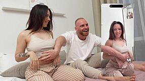 friends kick off zoom call but dive into wild group fuck fest live