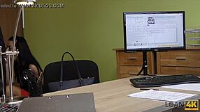 ever wonder what happens in that office when czech teen gives blowjob for cash after fingering interview?