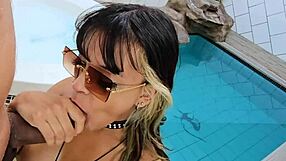 fucked raw brazilian whore bareback deepthroat cowgirl in hotel motel slut