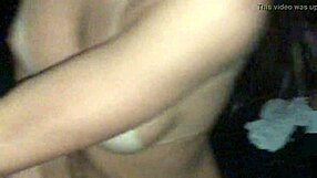 Glory Hole Handjob Drains Old Cock for Thick Cumshot on Waiting Tits