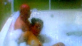 Cum Jacuzzi Close-Up! Agarabas and Olpr Gape Pussy Feet Massage!