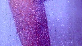 college tanned latina teen showers in bikini fingering her horny pussy