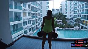 watch this thai teen gym slut fuck her boyfriend's monster cock hard!