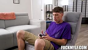 step-nana guides petite virgin milf through first taboo pov boobjob and fuck