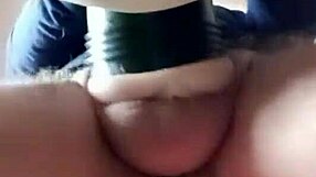 gazzadomm rams cock deep into tight fleshlight sextoy close up