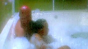 Cum Jacuzzi Close-Up! Agarabas and Olpr Gape Pussy Feet Massage!