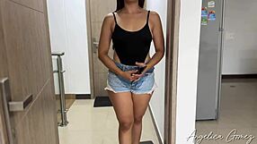 adorable latina neighbor begs for help then shakes her big ass on my tight hole