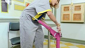 Machine Fucks Tgirl Bella Atrix Ass to Cum