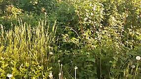 i pee outdoors then rub my pussy to orgasm lesbian style 😍 nature public fun