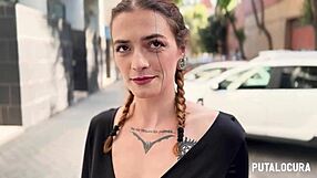 caught her tattooed and now creampie that spanish malafalda real dirty from putalocura