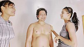 Uttaran20's hot ffm threesome ends in creampie swapping and squirting fun