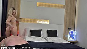 skinny newbie molly's tight asshole gapes wide in hardcore anal quickie with facial cumshot bts