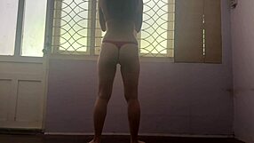 fine big ass girl's workout at home got me so hard watching her curvy moves damn