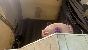 i ride my dildo hard by the bathtub till i cum shaking