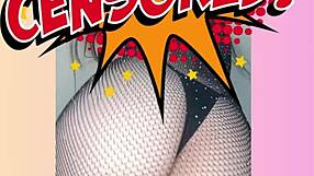 skinny long haired redhead sol megan fire strips in sheer lingerie teasing homemade exhibitionist dance