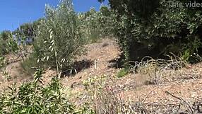 hairy milf pisses fucks stranger outdoors