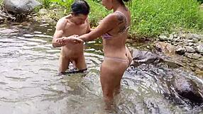 Busty big-ass latina stepmom gets railed by nasty old perv riverside