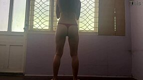 fine big ass girl's workout at home got me so hard watching her curvy moves damn