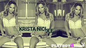 tawny swain strips hot redhead body in sexy lingerie tease