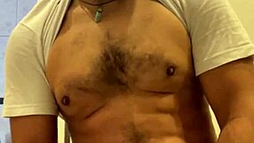 solo anal masturbation with deep toy penetration