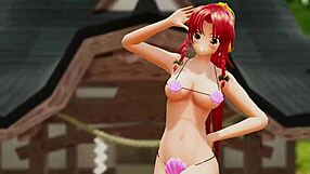 Naked Big Tits Girl Bounces Ass Outdoors in Public Dance