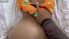 Desi bhabhi moans loud riding husband's cock in rough hardcore fuck